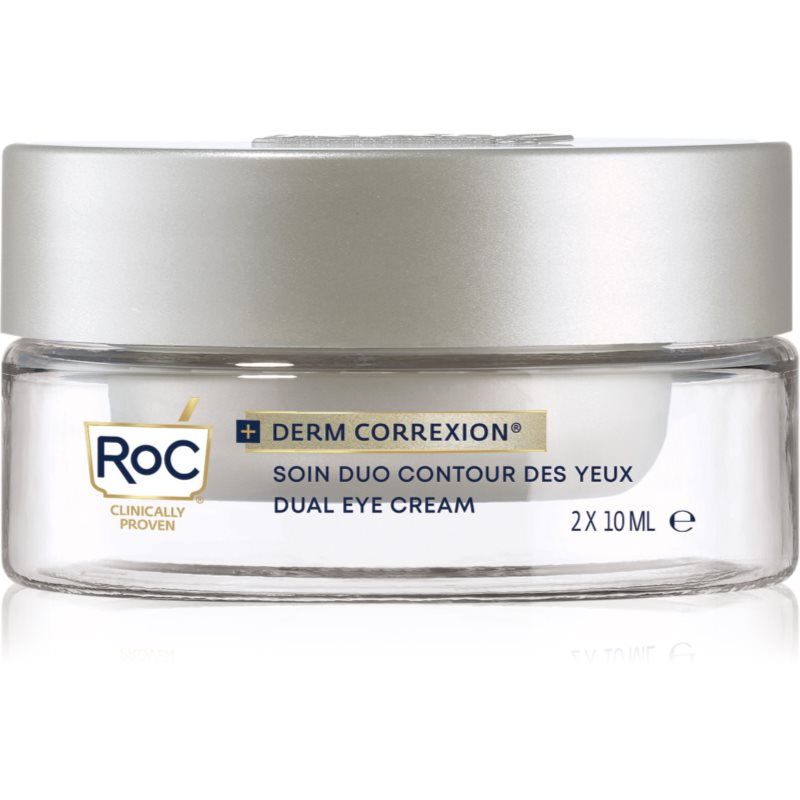 RoC Derm Correxion Dual Eye crema antirid pentru zona ochilor 2 in 1 2x10 ml-ro