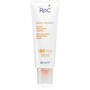 RoC Soleil Protect Anti Wrinkle Smoothing Fluid fluid protecție împotriva îmbătrânirii pielii SPF 50 50 ml-Țena