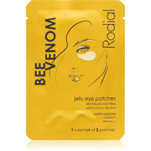 Rodial Bee Venom Jelly Eye Patches tampoane cu gel împotriva ridurilor de sub ochi cu efect calmant 2 buc-ro