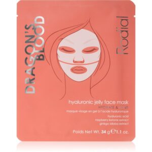 Rodial Dragon's Blood Hyaluronic Jelly Face Mask mască intensă cu hidrogel cu acid hialuronic 34 g-Țena