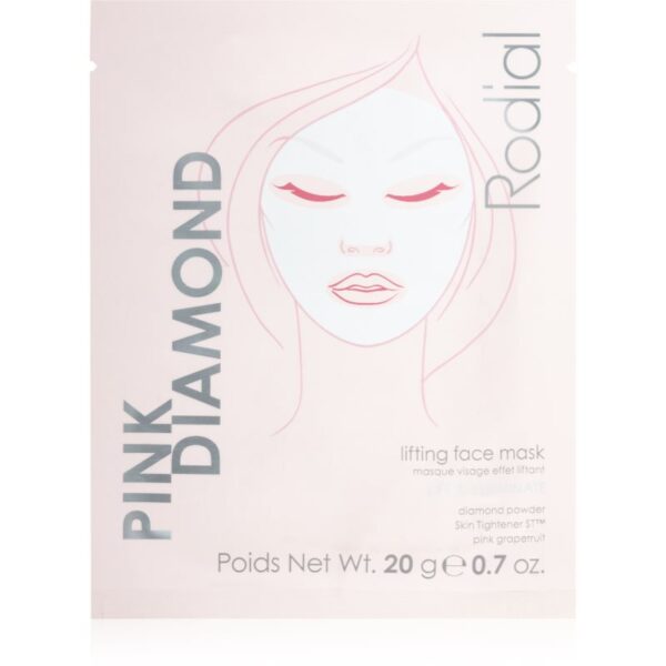 Rodial Pink Diamond Lifting Face Mask mască textilă cu efect de lifting faciale 4x1 buc-ro