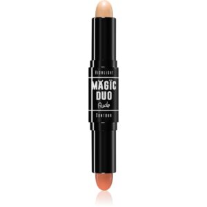 Rude Cosmetics Magic Duo baton pentru dublu contur culoare Medium 4.5 g-ro