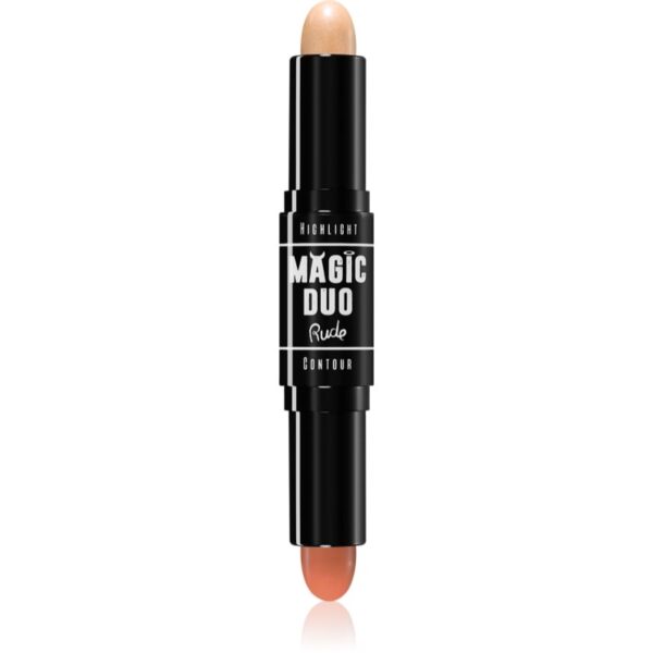 Rude Cosmetics Magic Duo baton pentru dublu contur culoare Medium 4.5 g-ro