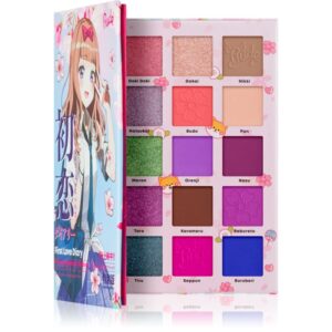 Rude Cosmetics Manga Collection Pigments & Shadows Palette paletă cu farduri de ochi culoare First Love Diary 22 g-Țena