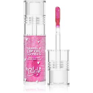 Rude Cosmetics Manga Collection Sparkle Lip Oil ulei nuanțator pentru buze cu efect de hidratare culoare Strawberry 4 g-Țena