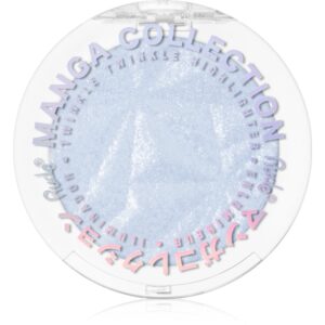 Rude Cosmetics Manga Collection Twinkle Twinkle Highlighter Pudra compacta ce ofera luminozitate culoare Neko-Chan's Paws 4 g-Țena