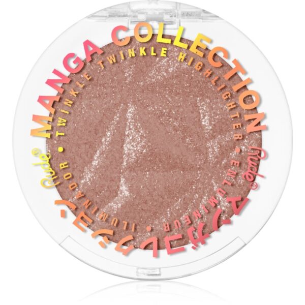 Rude Cosmetics Manga Collection Twinkle Twinkle Highlighter Pudra compacta ce ofera luminozitate culoare Sawa-Chan's Heart 4 g-Țena