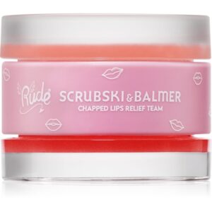 Rude Cosmetics Scrubski & Balmer balsam și exfoliant pentru buze culoare Grapefruit 7.5 g-ro