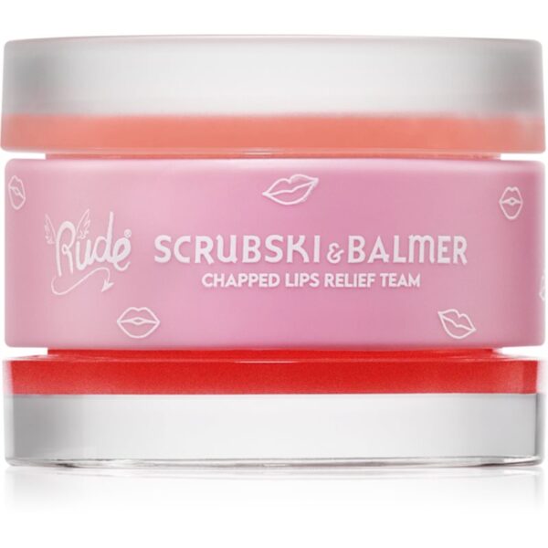 Rude Cosmetics Scrubski & Balmer balsam și exfoliant pentru buze culoare Grapefruit 7.5 g-ro