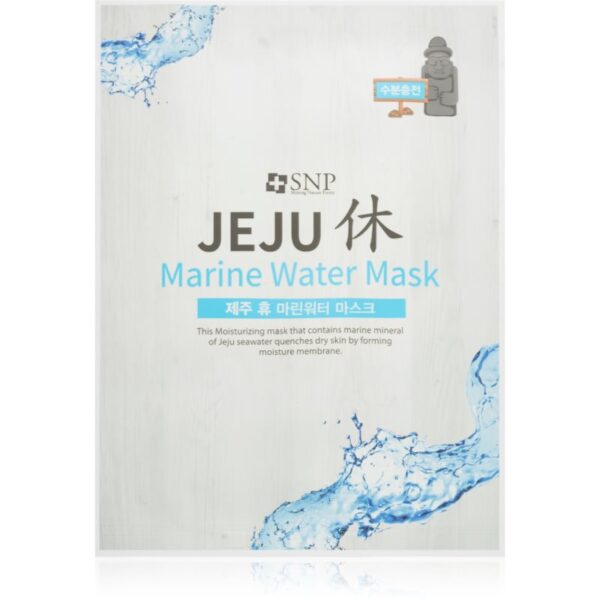 SNP Jeju Marine Water mască textilă hidratantă cu efect de netezire 22 ml-Țena