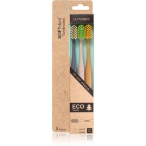 SOFTdent ECO Ultra Soft perie de dinti 3 buc-Țena