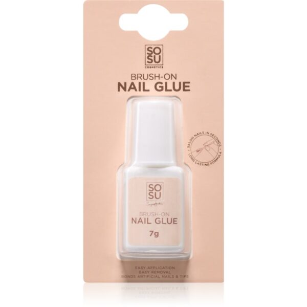 SOSU Cosmetics Brush-On Nail Glue adeziv pentru unghii 7 ml-ro