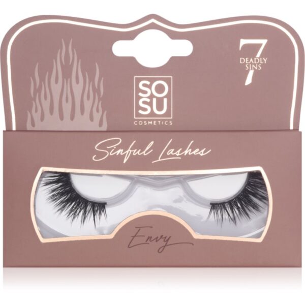 SOSU Cosmetics Deadly Sins Lashes gene false Envy 1 buc-Țena