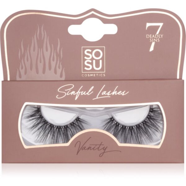 SOSU Cosmetics Deadly Sins Lashes gene false Vanity 1 buc-Țena