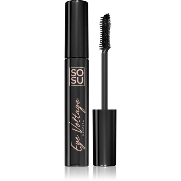 SOSU Cosmetics Eye Voltage mascara rezistent la apă pentru curbarea și separarea genelor culoare Jet Black 10 ml-ro