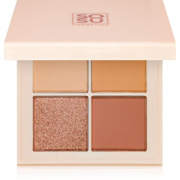 SOSU Cosmetics Eyeshadow Quad paletă cu farduri de ochi culoare Nude 4.8 g-Țena