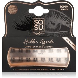 SOSU Cosmetics Hidden Agenda Undetectable Lashes pachet cu gene fără noduri autoadezive 10 mm-ro