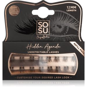 SOSU Cosmetics Hidden Agenda Undetectable Lashes pachet cu gene fără noduri autoadezive 12 mm-ro