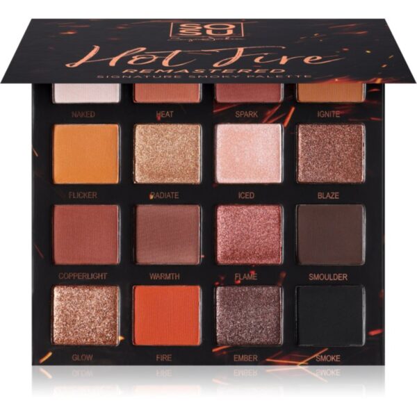 SOSU Cosmetics Hot Fire Eyeshadow Palette paletă cu farduri de ochi culoare Hot Fire 32 g-Țena