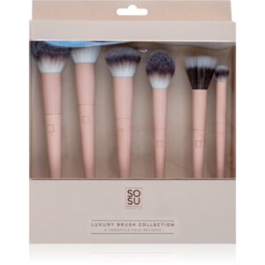 SOSU Cosmetics Luxury Brush Face Collection set perii machiaj faciale 6 buc-ro