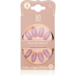 SOSU Cosmetics Salon Nails unghii artificiale culoare Fallen Angel 24 buc-ro