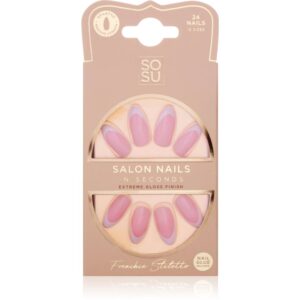 SOSU Cosmetics Salon Nails unghii artificiale culoare Frenchie 24 buc-ro