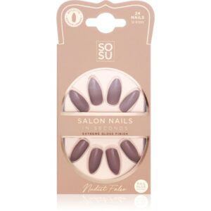 SOSU Cosmetics Salon Nails unghii artificiale culoare Nudist 24 buc-ro