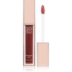 SOSU Cosmetics Satin Lip Glaze lip gloss hidratant culoare Birthday Suit 6 ml-Țena