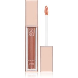 SOSU Cosmetics Shimmer Lip Glaze lip gloss hidratant strălucitor culoare Golden 6 ml-Țena