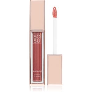 SOSU Cosmetics Shimmer Lip Glaze lip gloss hidratant strălucitor culoare Rose Gold 6 ml-Țena