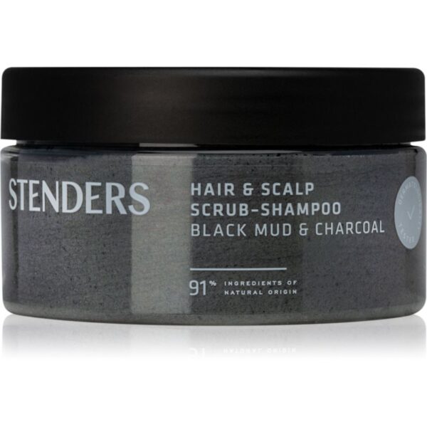 STENDERS Black Mud & Charcoal exfoliant de curățare pentru par si scalp 300 g-ro