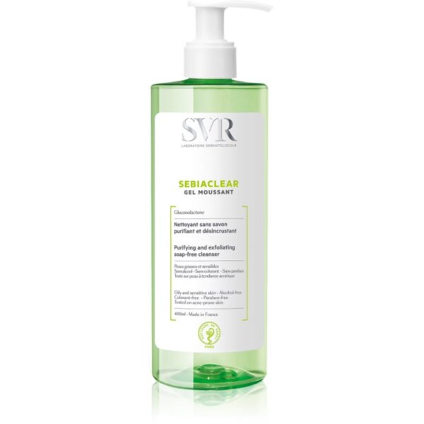 SVR Sebiaclear Gel Moussant gel spumant de curatare pentru ten gras si problematic 400 ml-ro