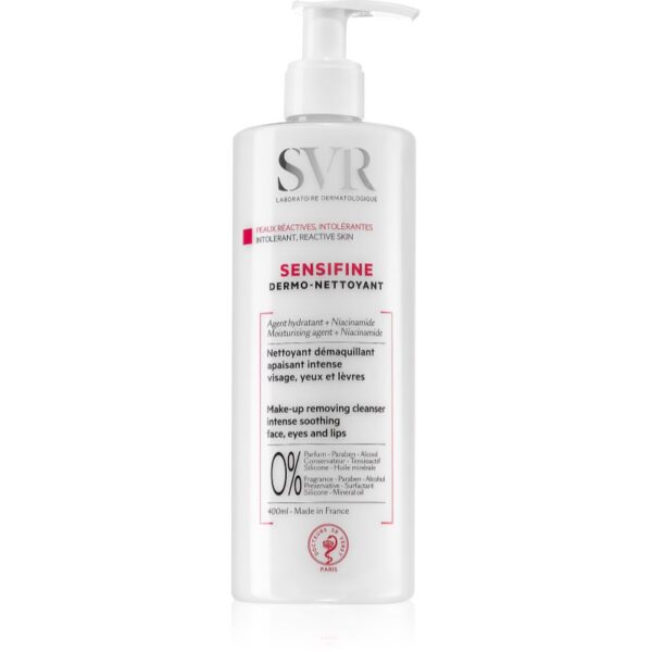 SVR Sensifine lapte demachiant cu efect calmant pentru ten sensibil