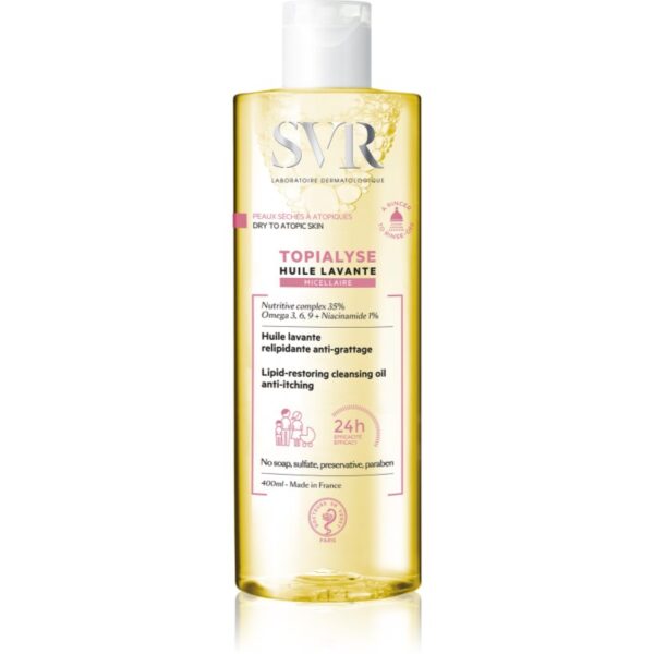 SVR Topialyse ulei micelar pentru curățare pentru piele uscata spre atopica 400 ml-Țena