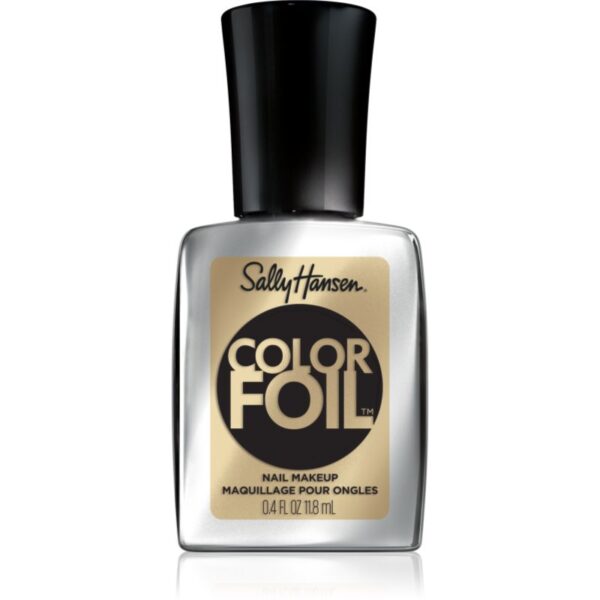 Sally Hansen Color Foil lac de unghii cu efect de oglindă culoare 140 Gold Standard 11