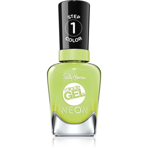 Sally Hansen Miracle Gel™ gel de unghii fara utilizarea UV sau lampa LED culoare 052 Electri-Lime 14