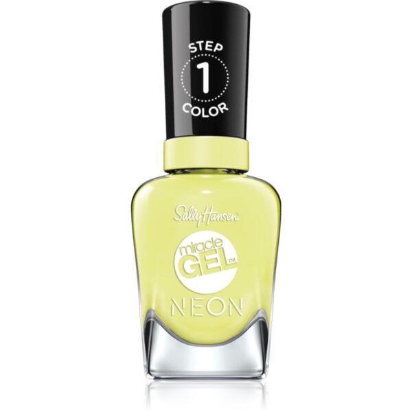 Sally Hansen Miracle Gel™ gel de unghii fara utilizarea UV sau lampa LED culoare 055 Lemon Chillo 14