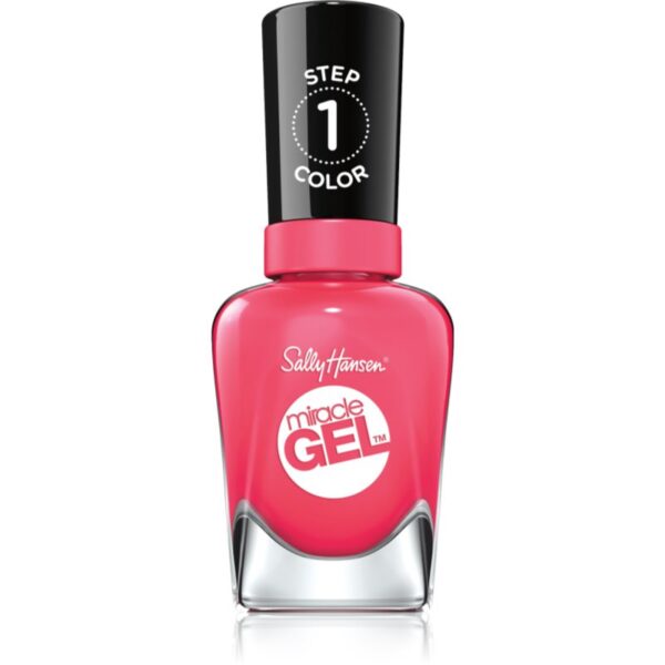 Sally Hansen Miracle Gel™ gel de unghii fara utilizarea UV sau lampa LED culoare 339 Electric Pop 14