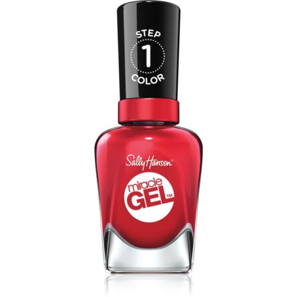 Sally Hansen Miracle Gel™ gel de unghii fara utilizarea UV sau lampa LED culoare 444 Off With Her Red! 14