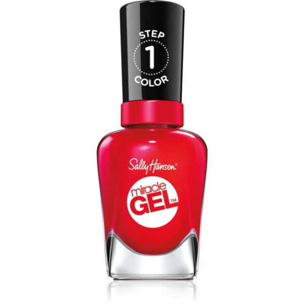 Sally Hansen Miracle Gel™ gel de unghii fara utilizarea UV sau lampa LED culoare 470 Red Eye 14