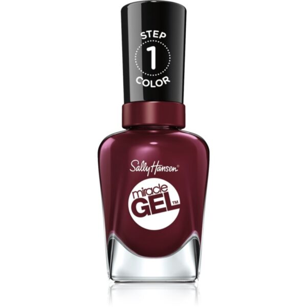 Sally Hansen Miracle Gel™ gel de unghii fara utilizarea UV sau lampa LED culoare 480 Wine Stock 14