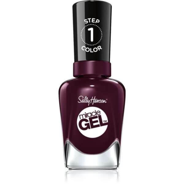 Sally Hansen Miracle Gel™ gel de unghii fara utilizarea UV sau lampa LED culoare 492 Cabernet With Bae 14