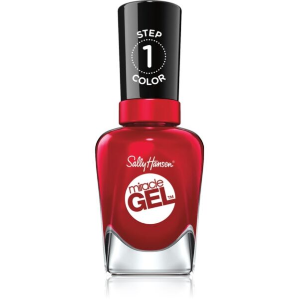 Sally Hansen Miracle Gel™ gel de unghii fara utilizarea UV sau lampa LED culoare 680 Rhapsody Red 14