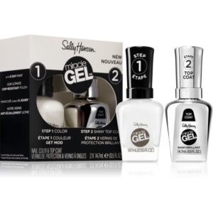 Sally Hansen Miracle Gel™ set de lacuri de unghii și top coat culoare 900 Get Mod-ro