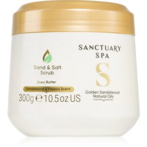 Sanctuary Spa Golden Sandalwood sare pentru exfoliere pentru corp 300 g-Țena