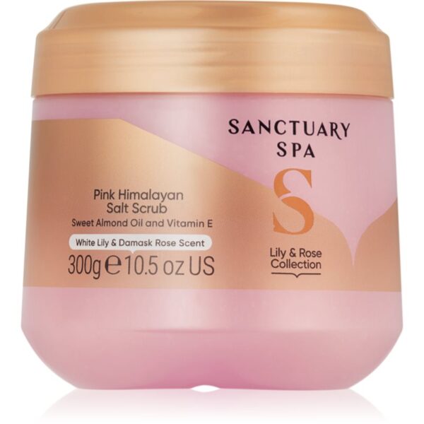 Sanctuary Spa Lily & Rose exfoliant pentru îngrijirea corpului cu arome florale 300 g-ro
