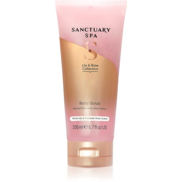 Sanctuary Spa Lily & Rose gel exfoliant cu efect de netezire 200 ml-Țena