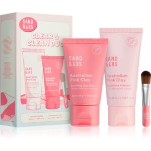 Sand & Sky Australian Pink Clay Clear & Clean Duo set pentru îngrijirea pielii-ro
