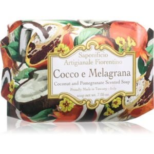 Saponificio Artigianale Fiorentino Coconut and Pomegranate Perfumed Soap Sapun natural 200 g-Țena