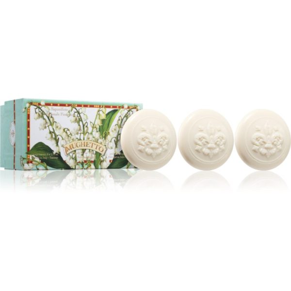 Saponificio Artigianale Fiorentino Lily Of The Valley Set set de săpunuri solide 6x50 g-Țena